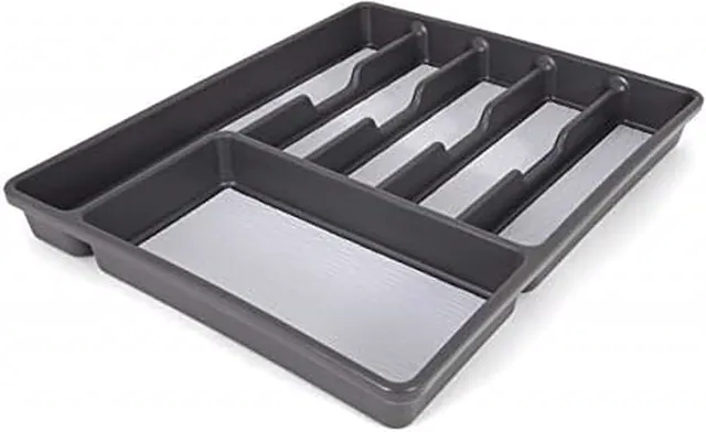 Copco Basics 6 Compartment Organizer, Charcoal Gray/Light Gray