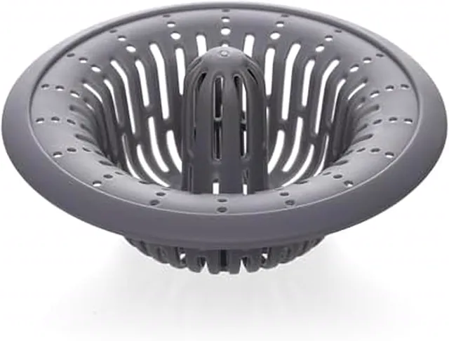 Copco Pro Sink Strainer with Never Clog Technology - Fits Most Drains, Easy Lift Center Post, Dishwasher Safe, 4.5 x 4.5 x 2 Inches